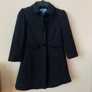 Kids Copper Key Black Pea Coat